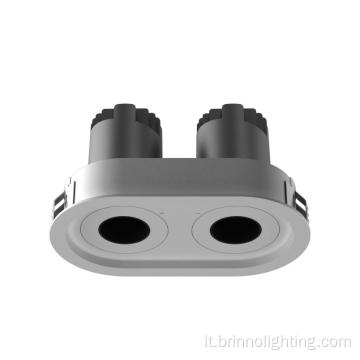 2**6w a doppia testa rotonda foro fisso Spot Light